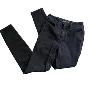 New York Rewash sz 3 high rise black stretchy jeans 2% spandex